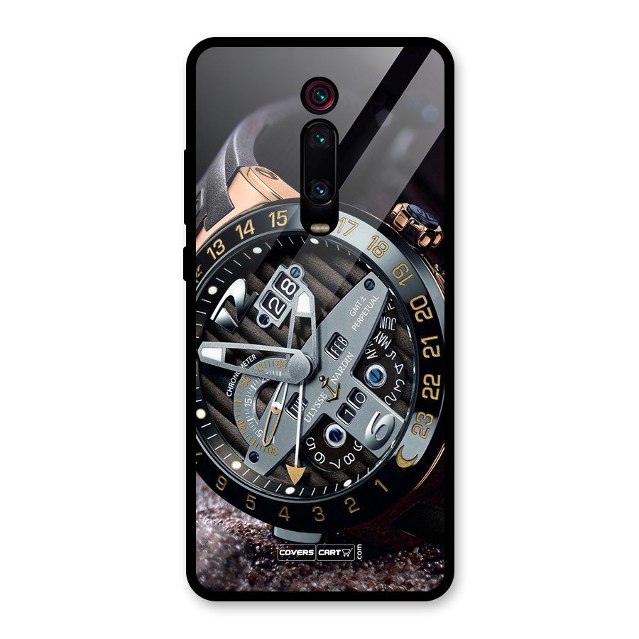Designer Stylish Watch Glass Back Case for Redmi K20 Pro