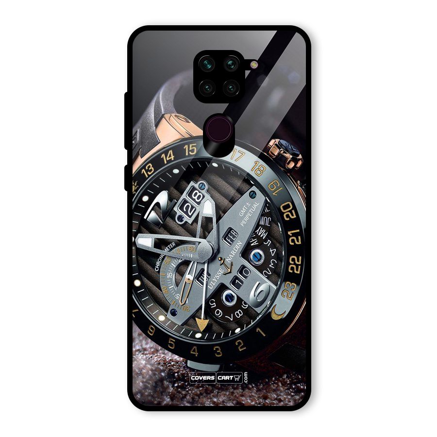 Designer Stylish Watch Glass Back Case for Redmi Note 9