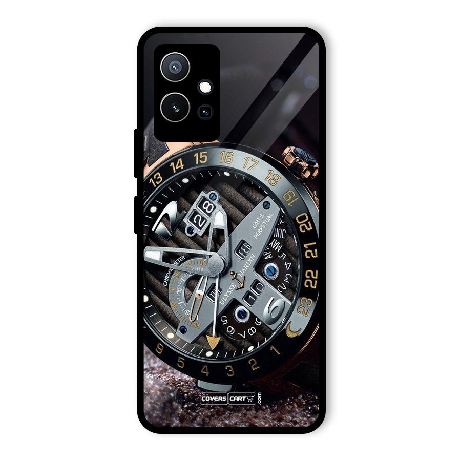 Designer Stylish Watch Glass Back Case for Vivo T1 5G