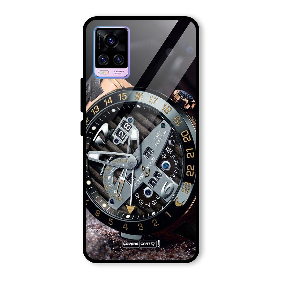 Designer Stylish Watch Glass Back Case for Vivo V20 Pro