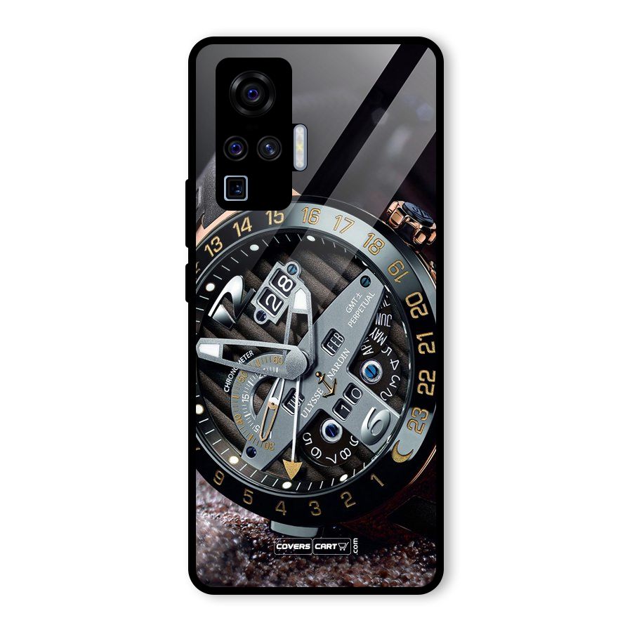 Designer Stylish Watch Glass Back Case for Vivo X50 Pro