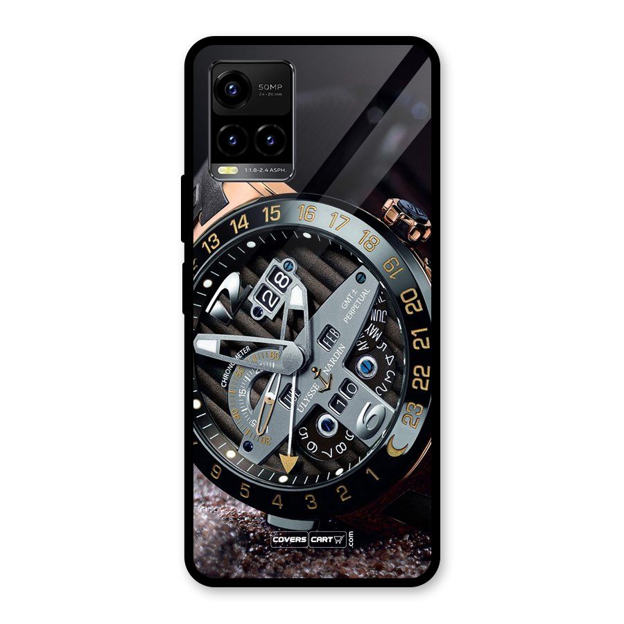 Designer Stylish Watch Glass Back Case for Vivo Y21T