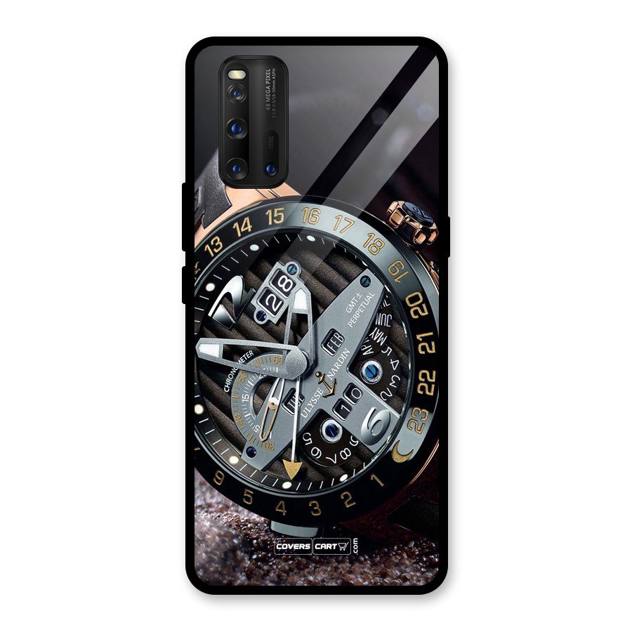 Designer Stylish Watch Glass Back Case for Vivo iQOO 3