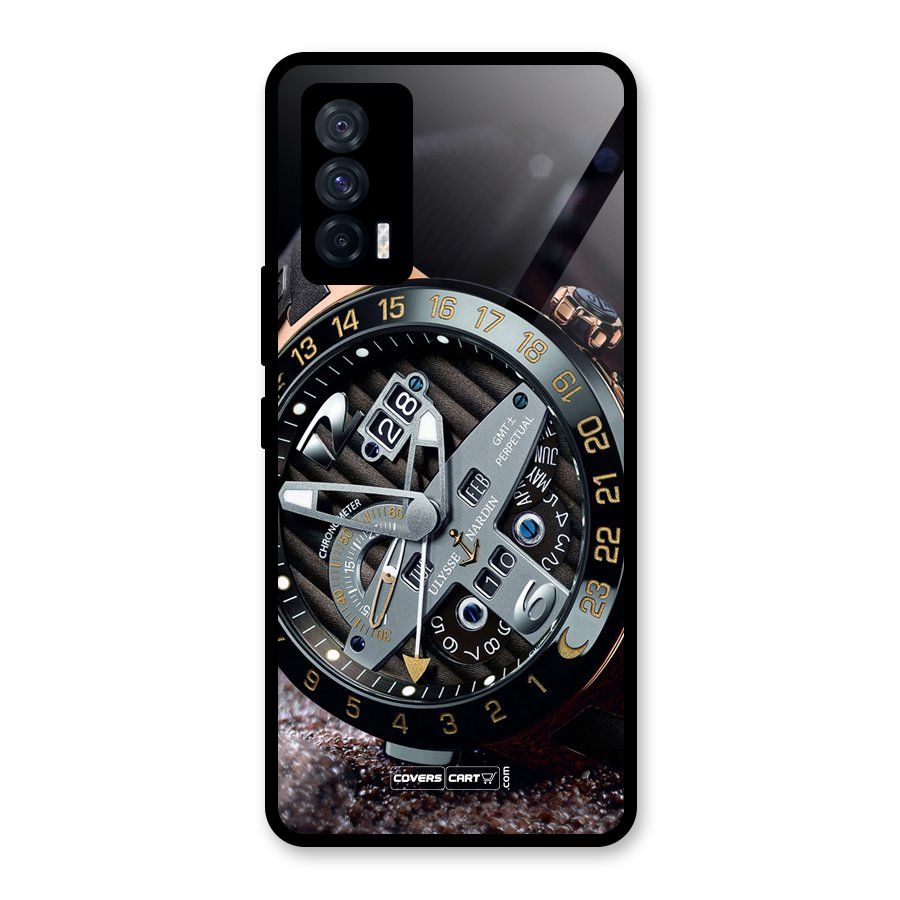 Designer Stylish Watch Glass Back Case for Vivo iQOO 7 5G
