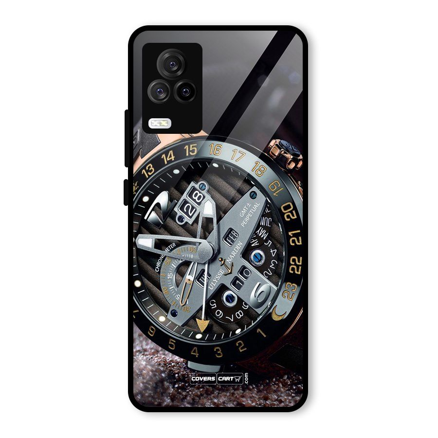 Designer Stylish Watch Glass Back Case for Vivo iQOO 7 Legend 5G