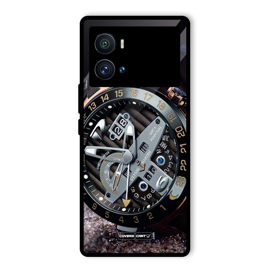 Designer Stylish Watch Glass Back Case for Vivo iQOO 9 Pro