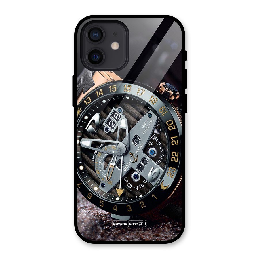 Designer Stylish Watch Glass Back Case for iPhone 12
