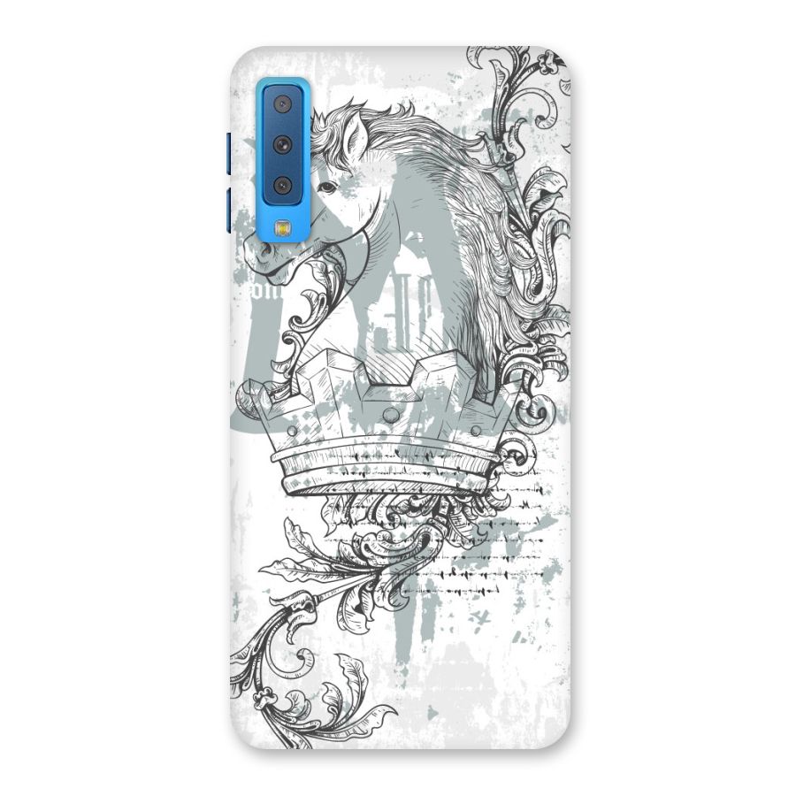 Designous Vintage Back Case for Galaxy A7 (2018)