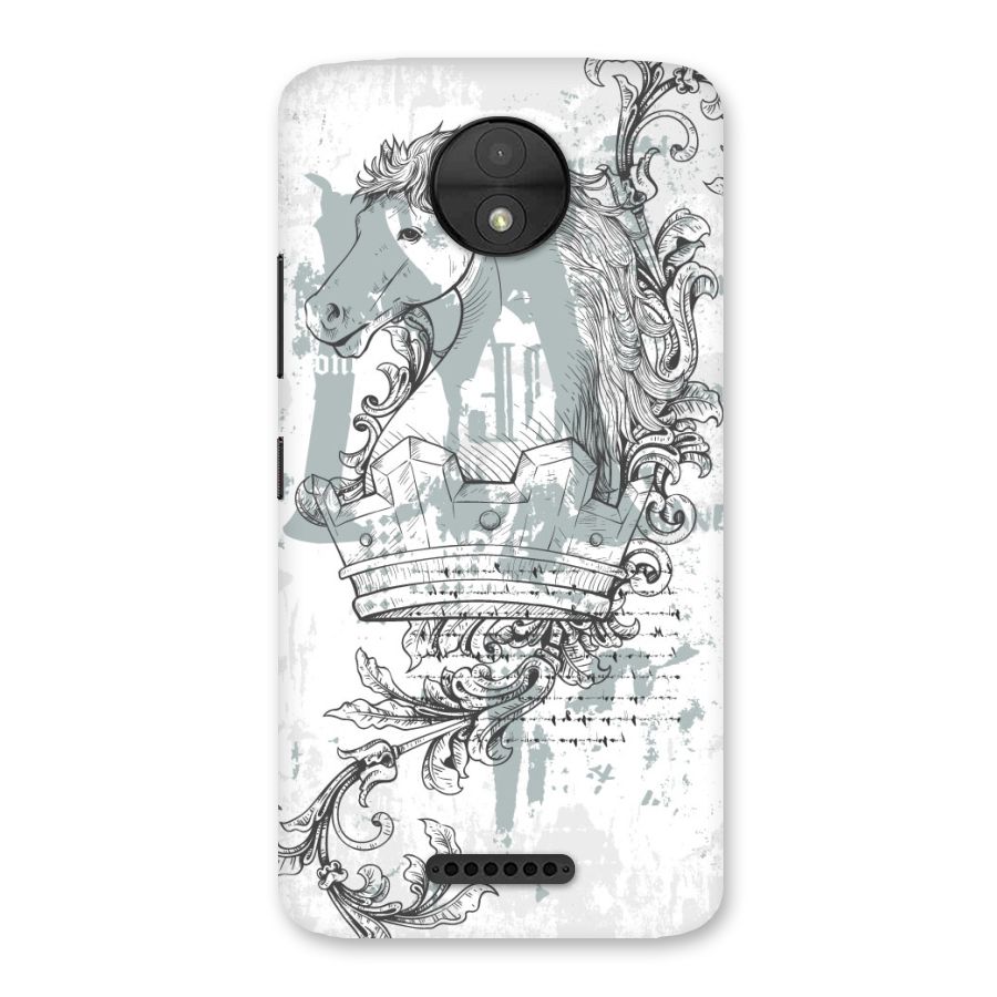 Designous Vintage Back Case for Moto C