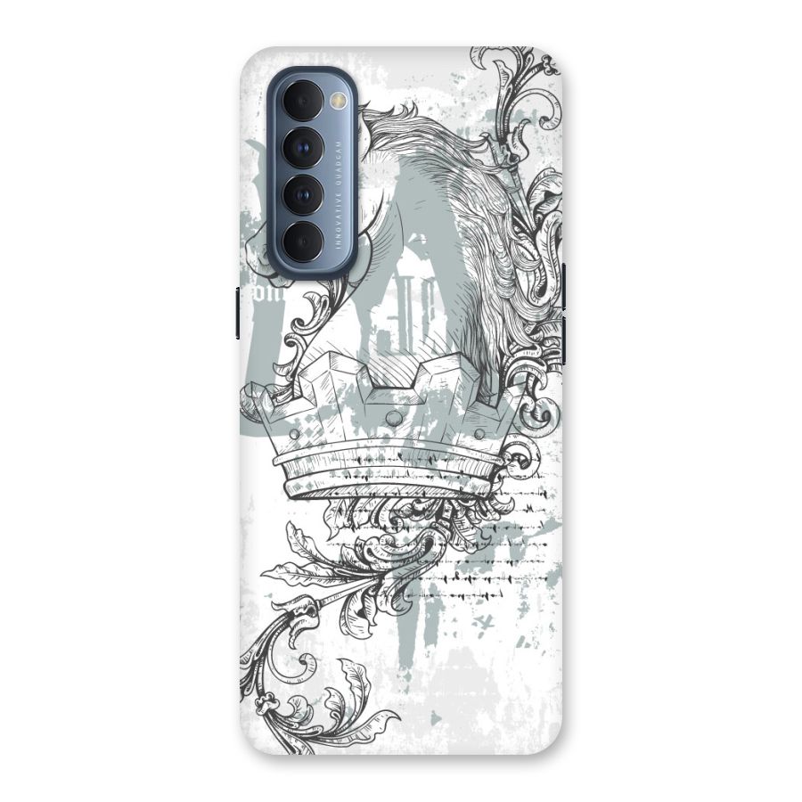 Designous Vintage Back Case for Reno4 Pro
