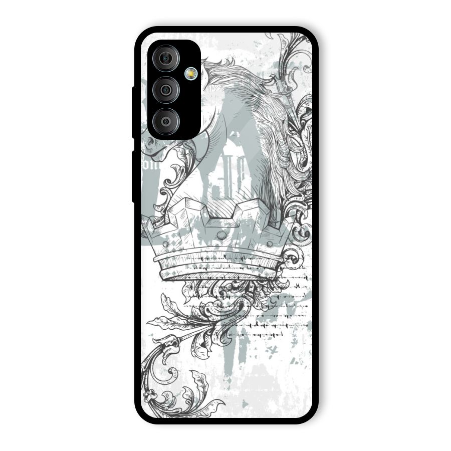 Designous Vintage Glass Back Case for Galaxy F23