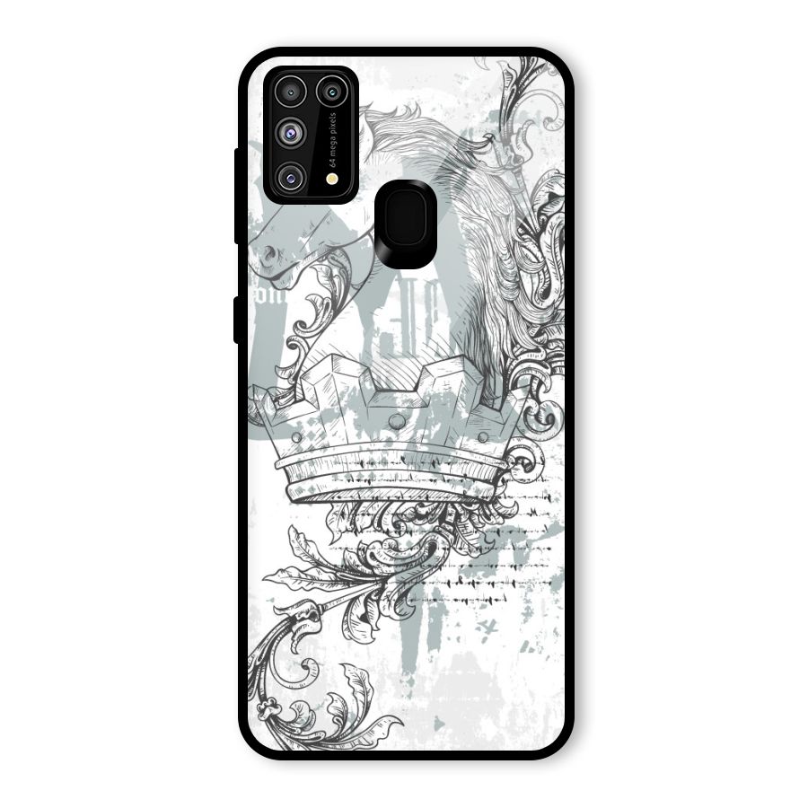 Designous Vintage Glass Back Case for Galaxy F41