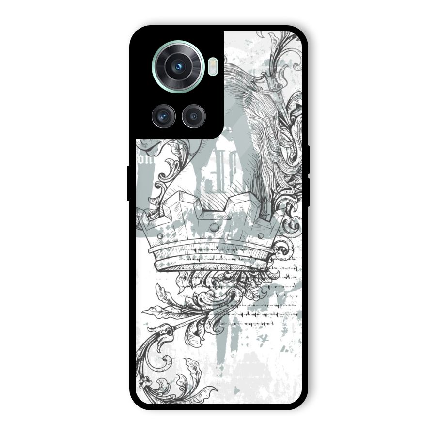 Designous Vintage Glass Back Case for OnePlus 10R
