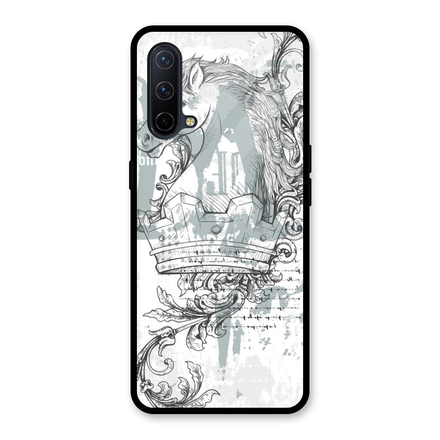 Designous Vintage Glass Back Case for OnePlus Nord CE 5G