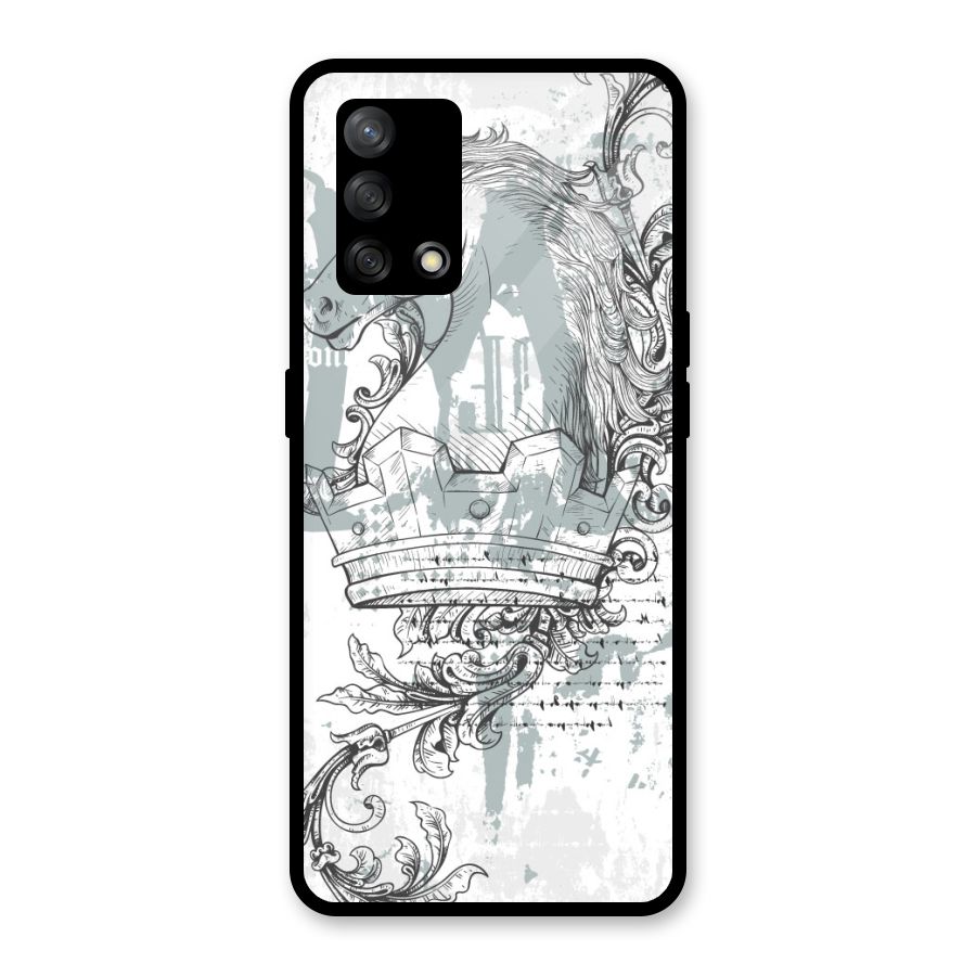 Designous Vintage Glass Back Case for Oppo F19