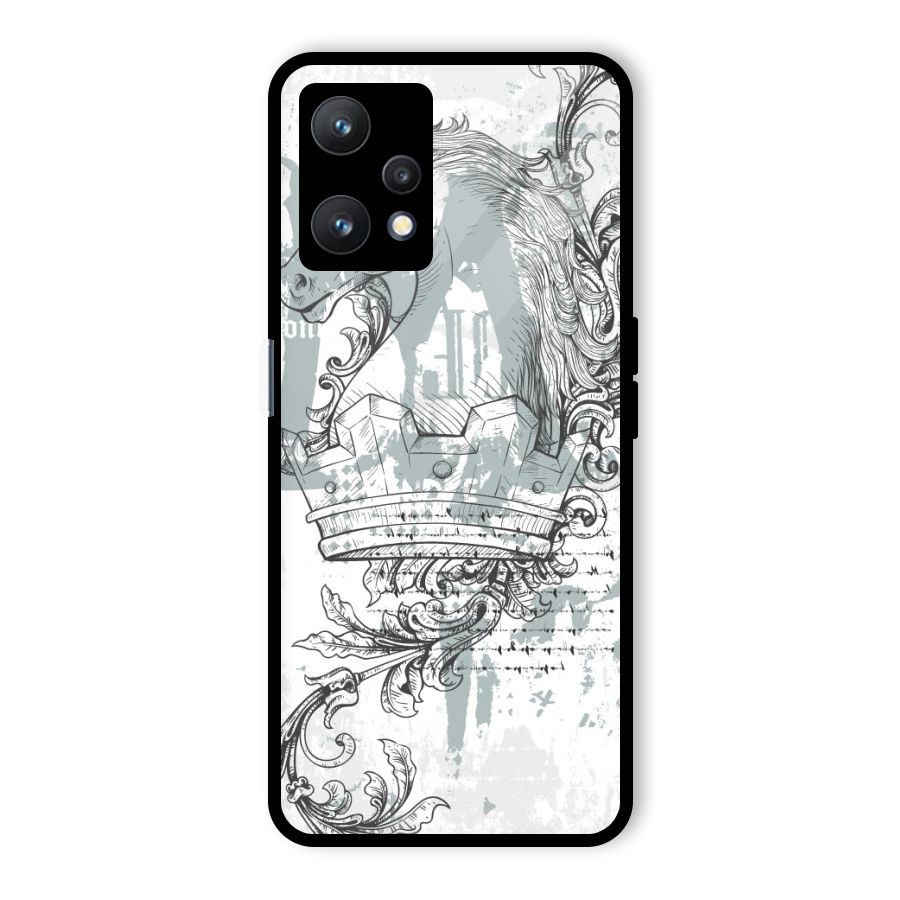 Designous Vintage Glass Back Case for Realme 9 Pro 5G