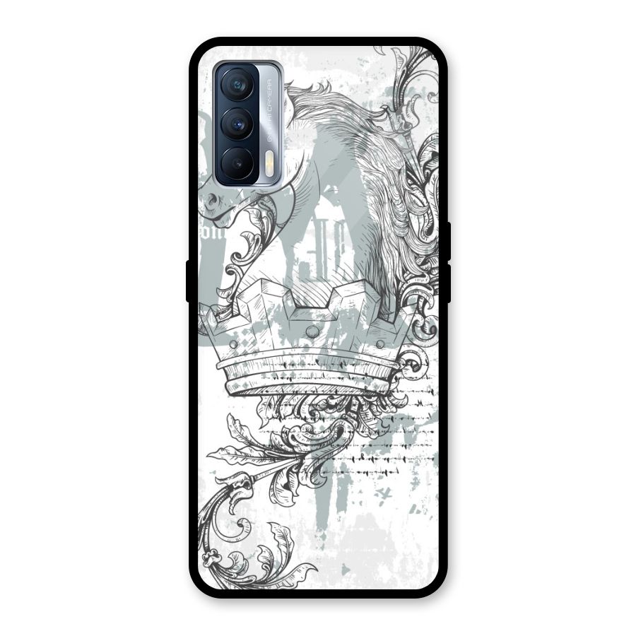 Designous Vintage Glass Back Case for Realme X7