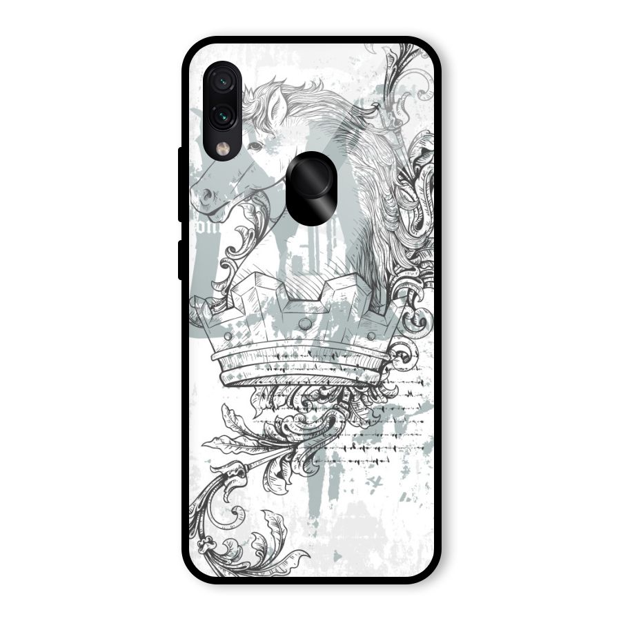 Designous Vintage Glass Back Case for Redmi Note 7 Pro