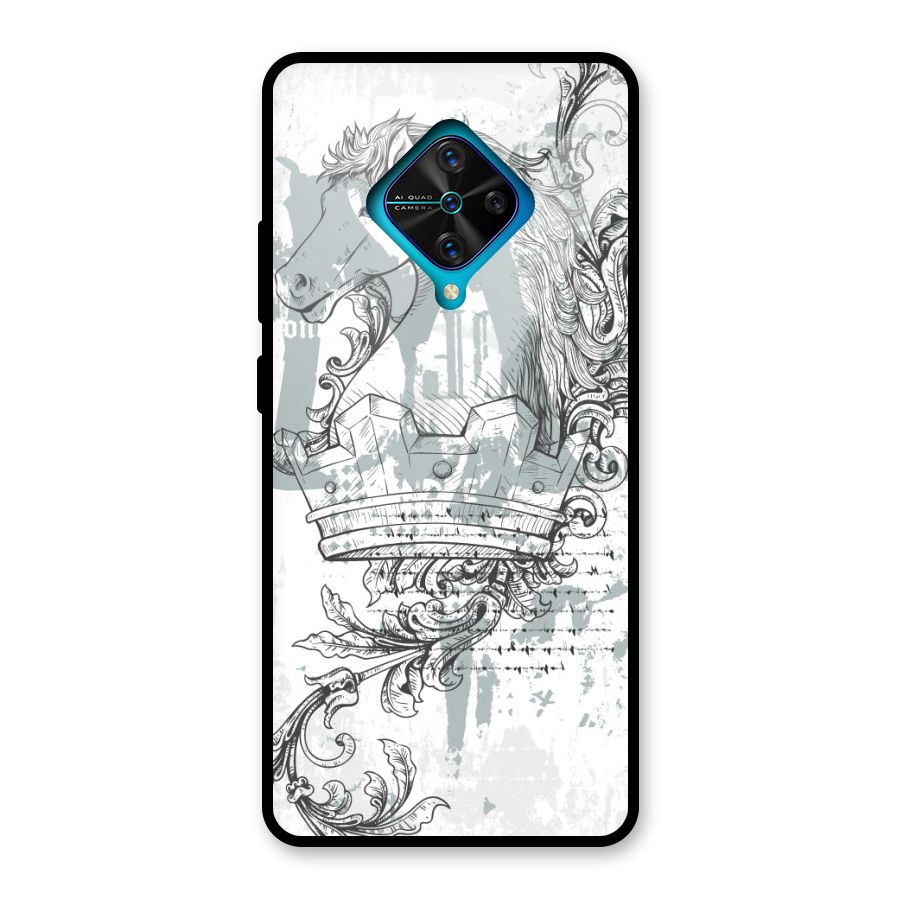 Designous Vintage Glass Back Case for Vivo S1 Pro