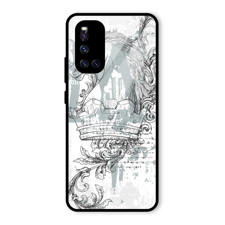 Designous Vintage Glass Back Case for Vivo V19