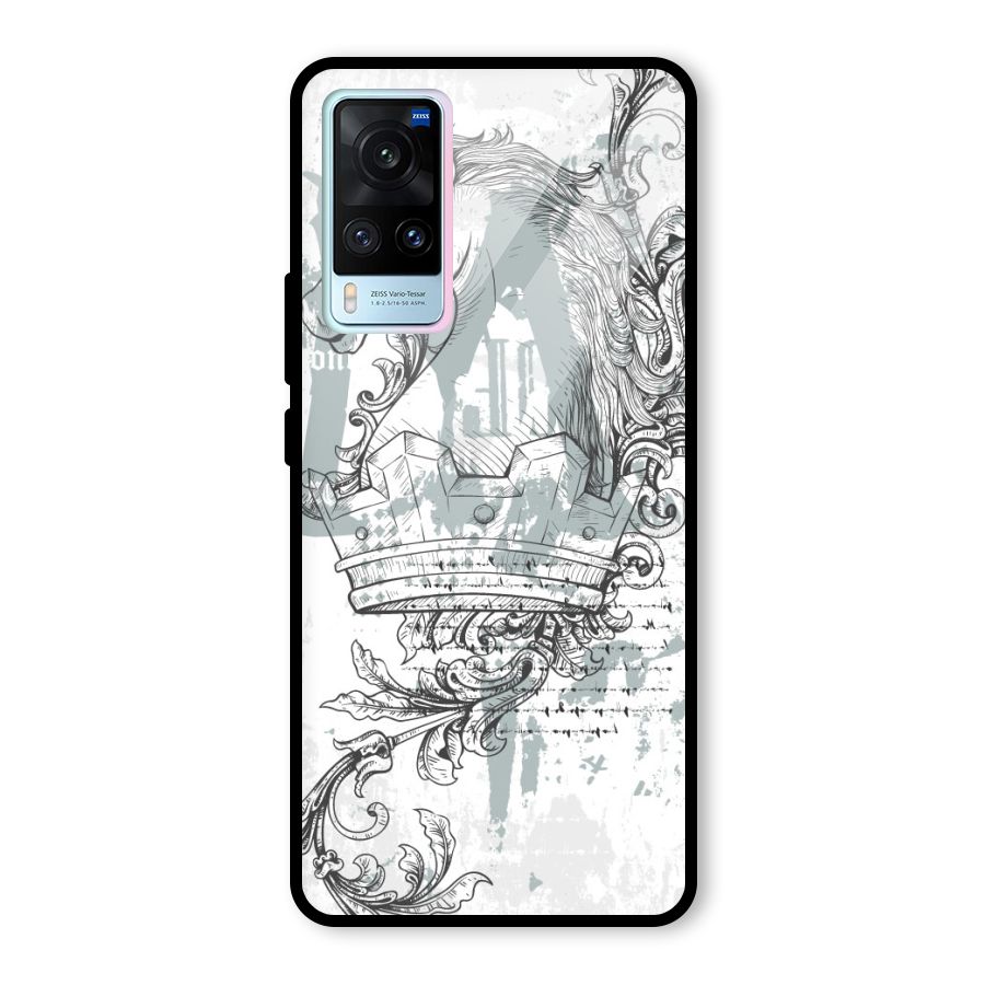 Designous Vintage Glass Back Case for Vivo X60