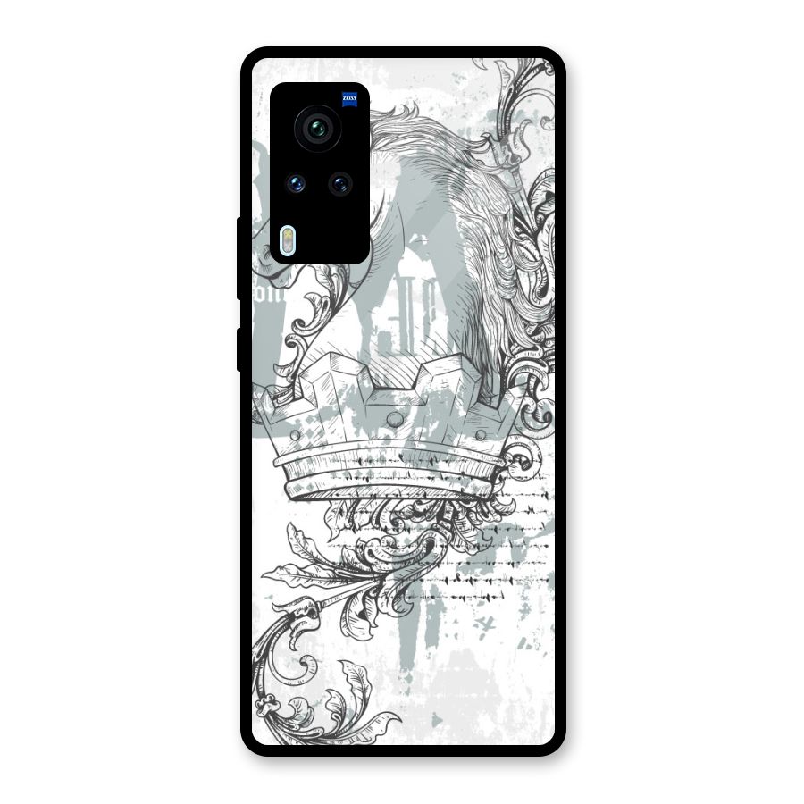 Designous Vintage Glass Back Case for Vivo X60 Pro