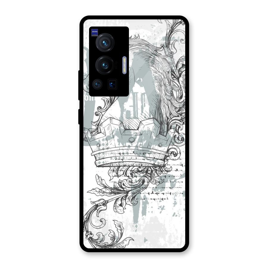 Designous Vintage Glass Back Case for Vivo X70 Pro