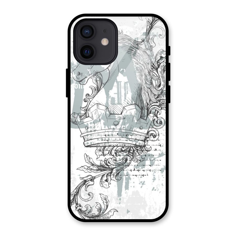 Designous Vintage Glass Back Case for iPhone 12