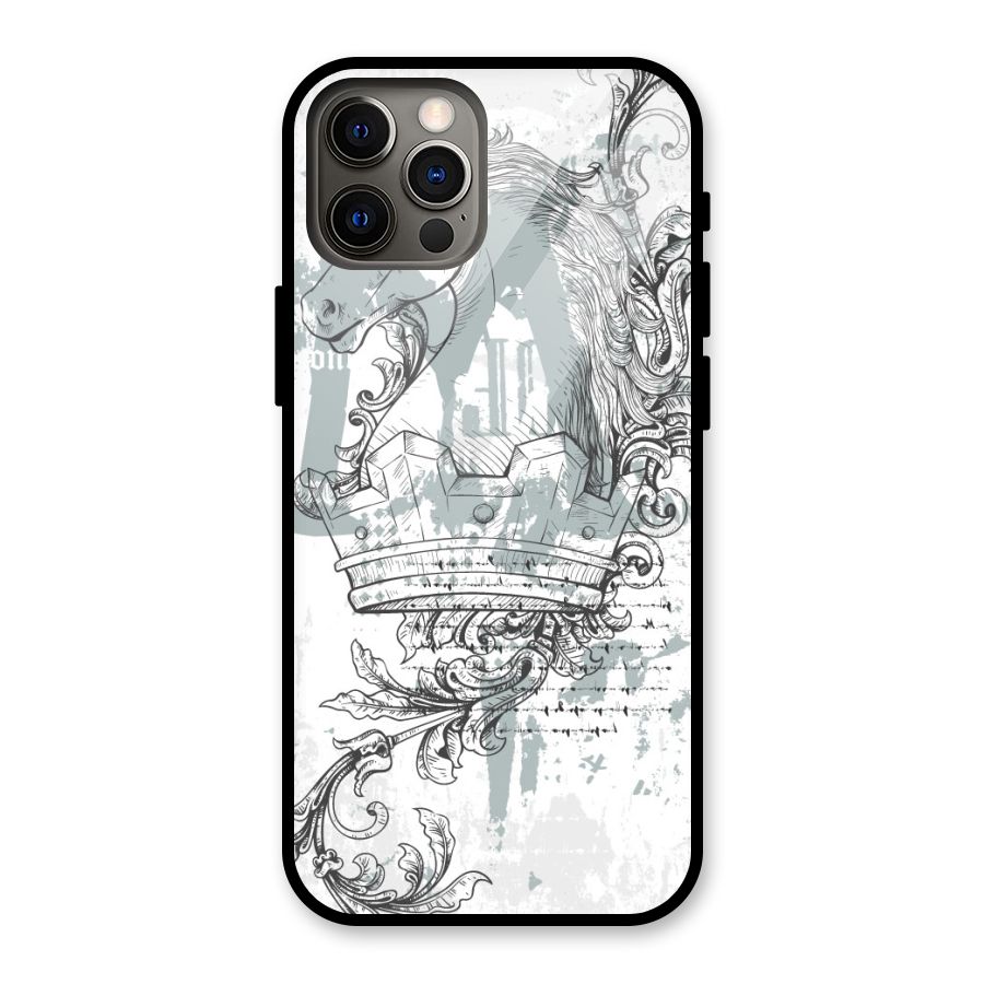 Designous Vintage Glass Back Case for iPhone 12 Pro