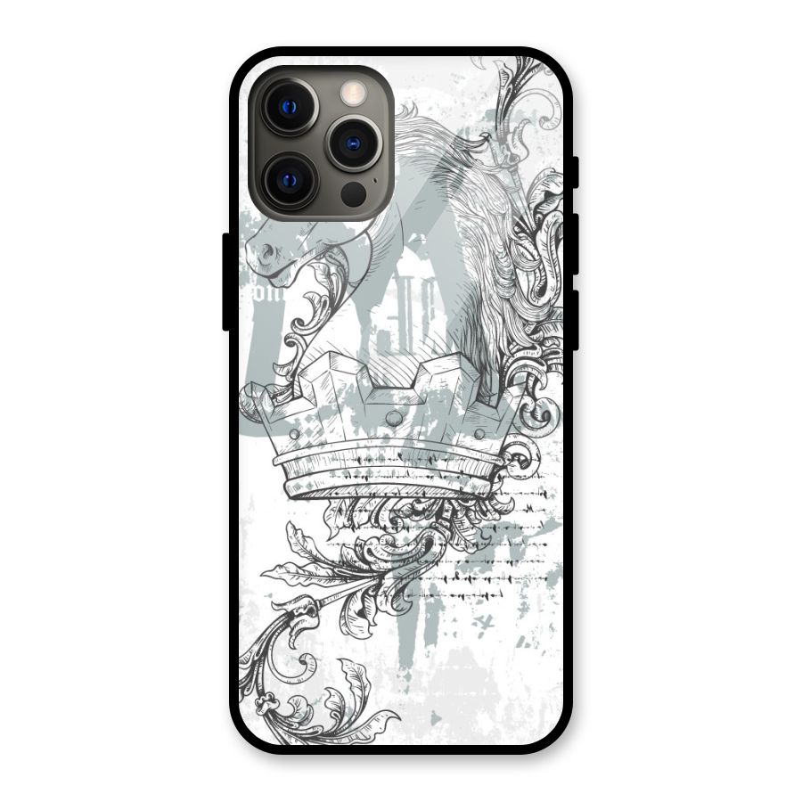 Designous Vintage Glass Back Case for iPhone 12 Pro Max