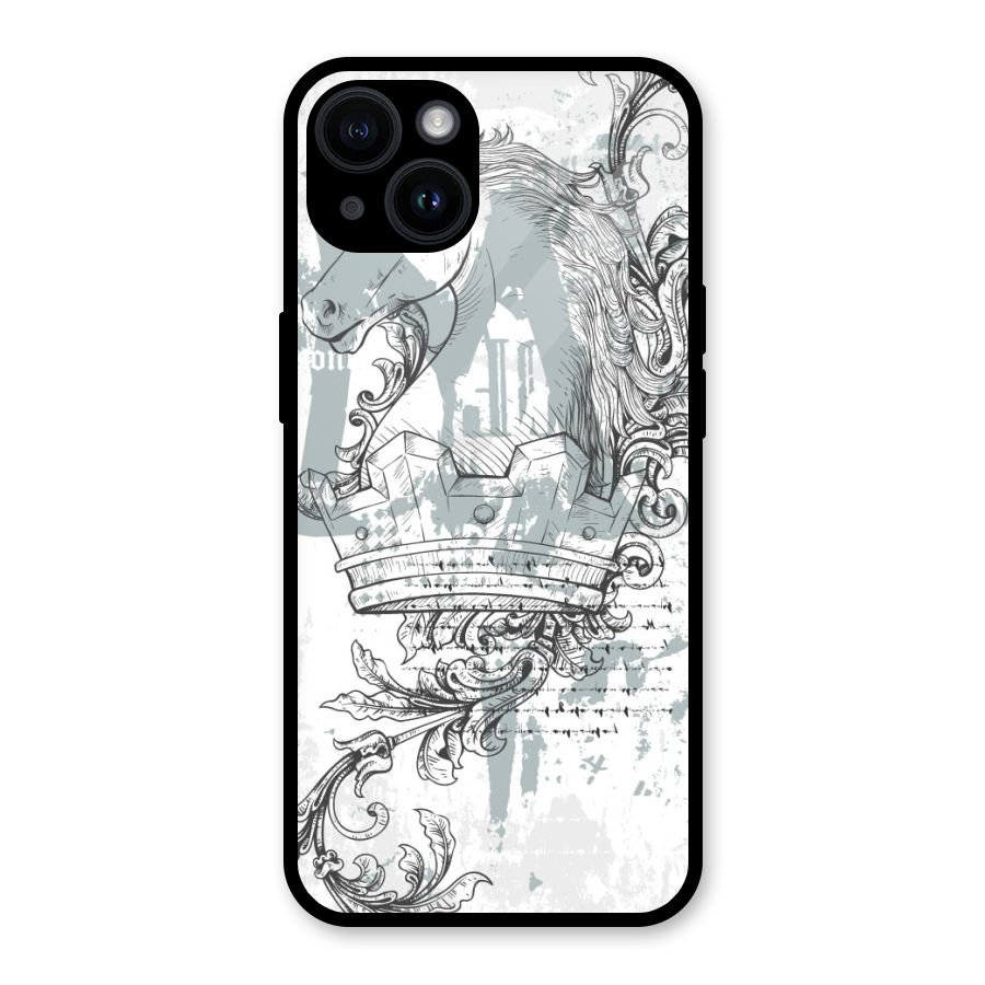 Designous Vintage Glass Back Case for iPhone 14