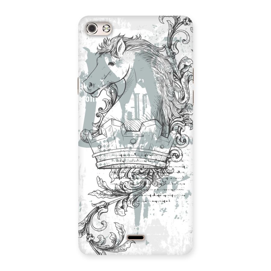 Designous Vintage Back Case for Micromax Canvas Silver 5