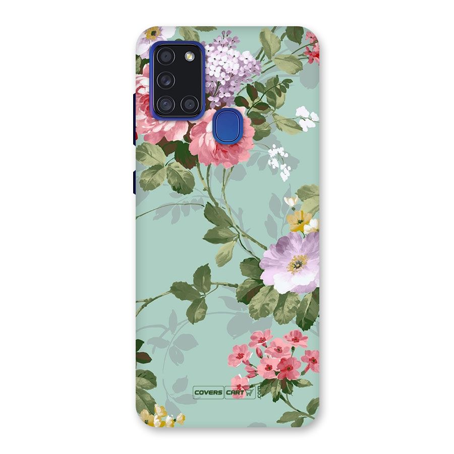Desinger Floral Back Case for Galaxy A21s