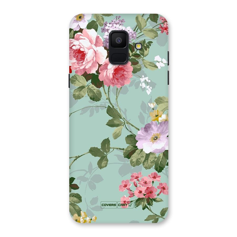 Desinger Floral Back Case for Galaxy A6 (2018)