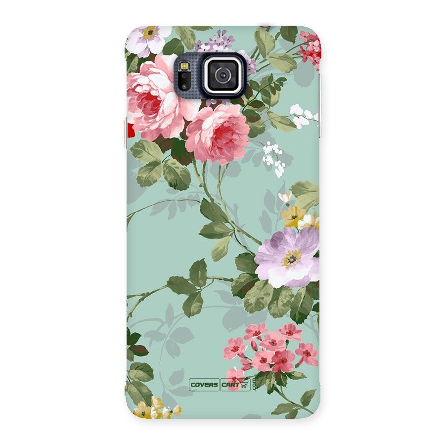 Desinger Floral Back Case for Galaxy Alpha
