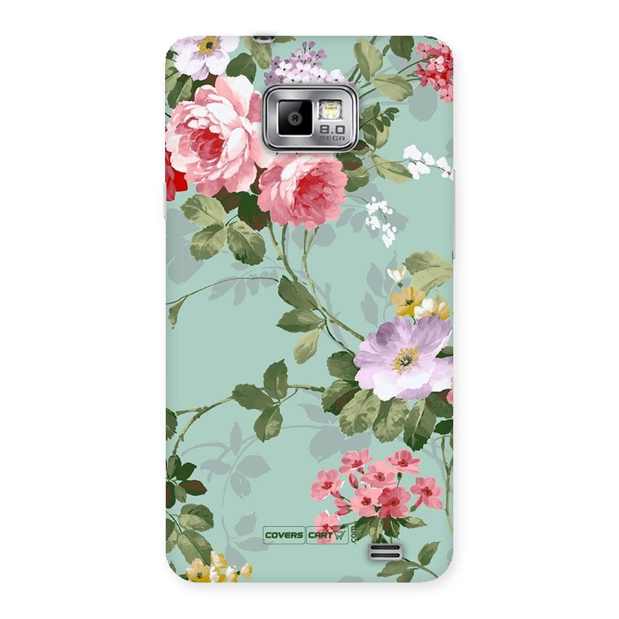 Desinger Floral Back Case for Galaxy S2