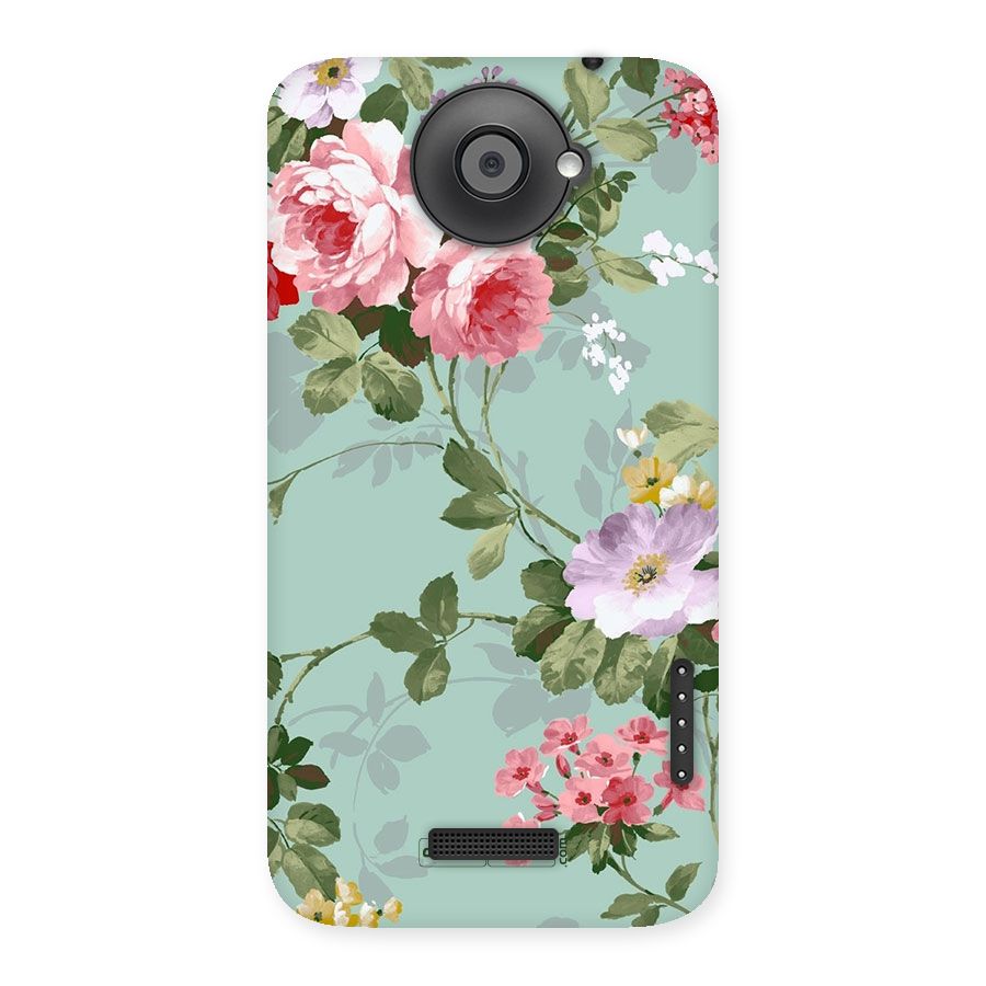 Desinger Floral Back Case for HTC One X