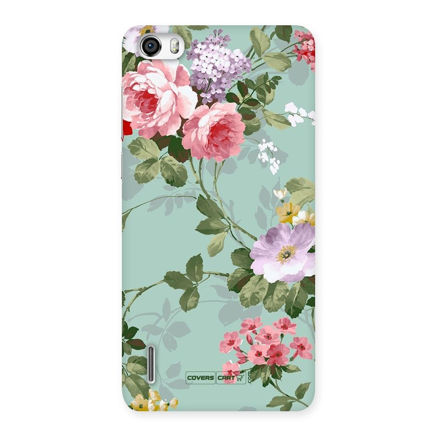 Desinger Floral Back Case for Honor 6