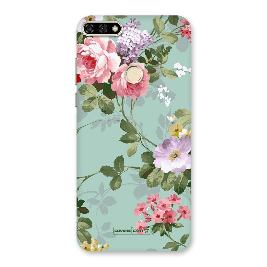 Desinger Floral Back Case for Honor 7A