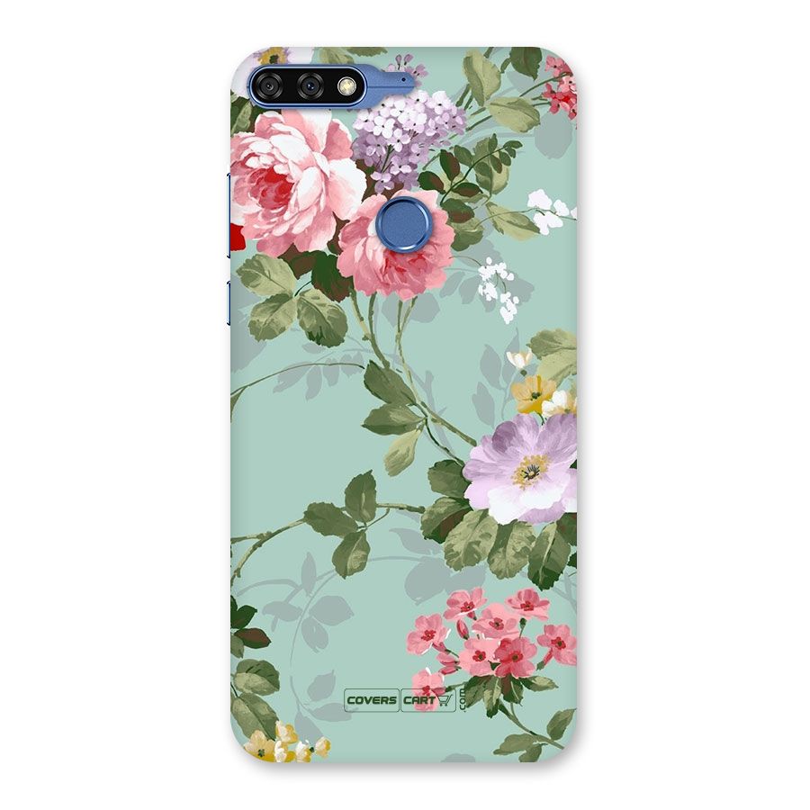 Desinger Floral Back Case for Honor 7C