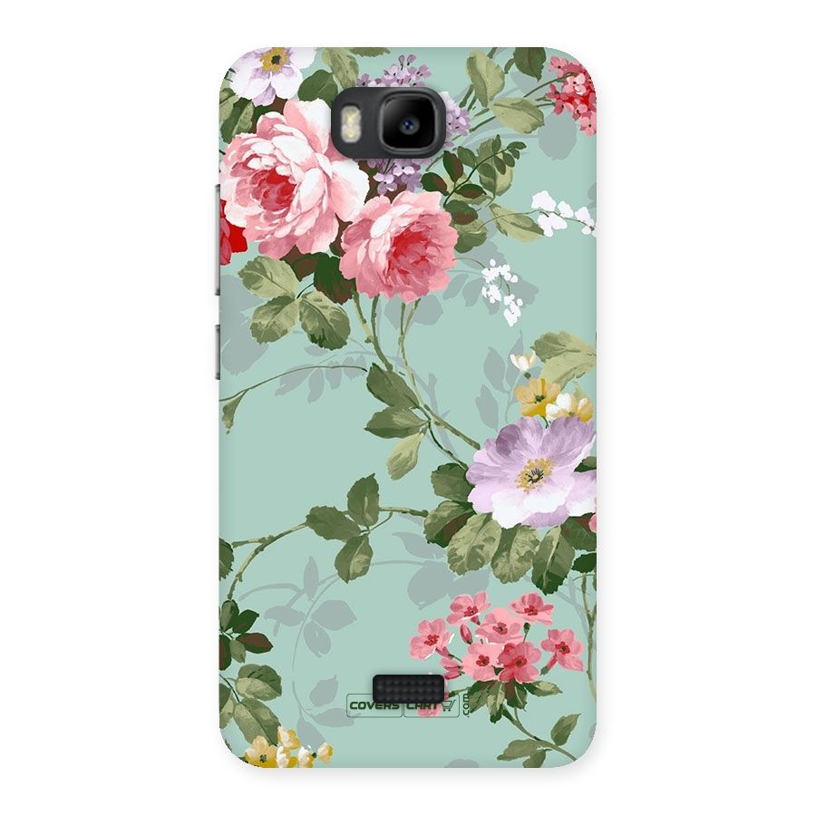Desinger Floral Back Case for Honor Bee