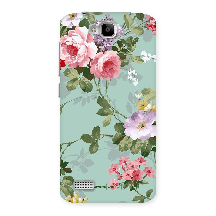 Desinger Floral Back Case for Honor Holly