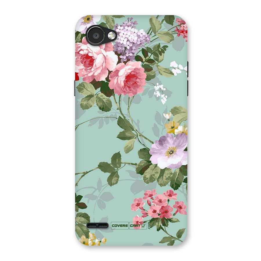 Desinger Floral Back Case for LG Q6