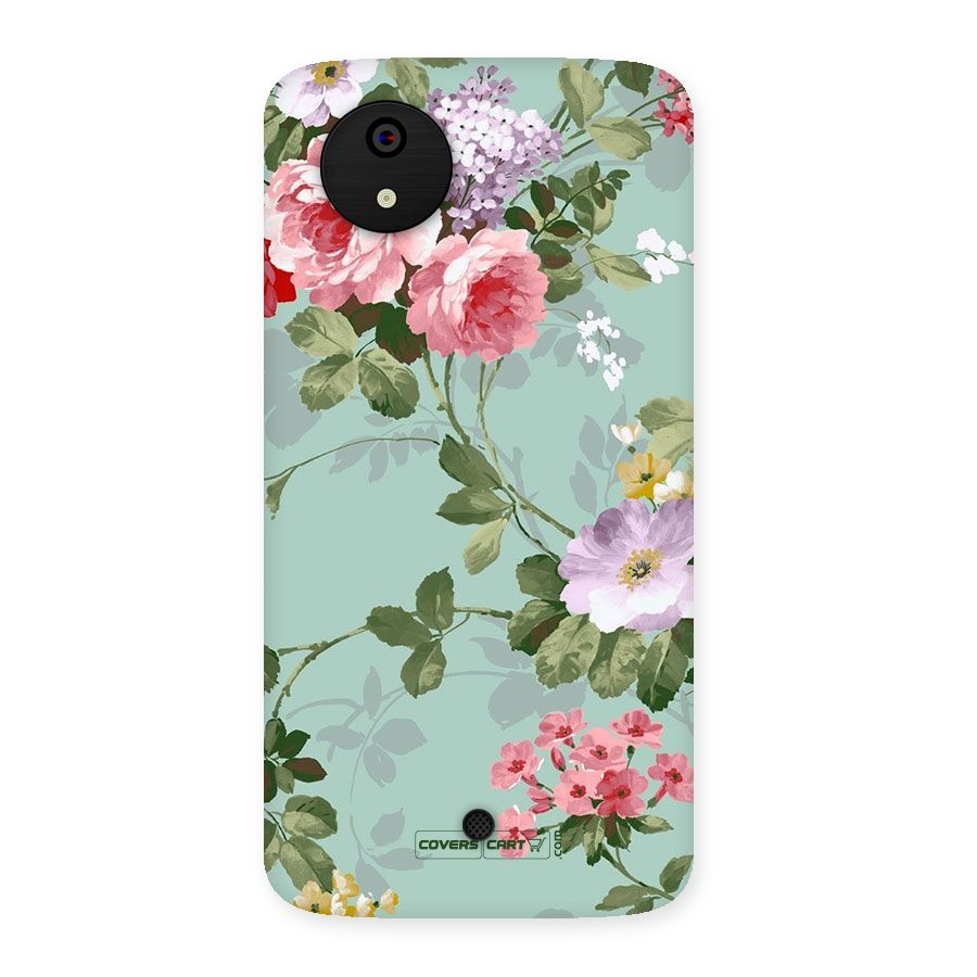 Desinger Floral Back Case for Micromax Canvas A1