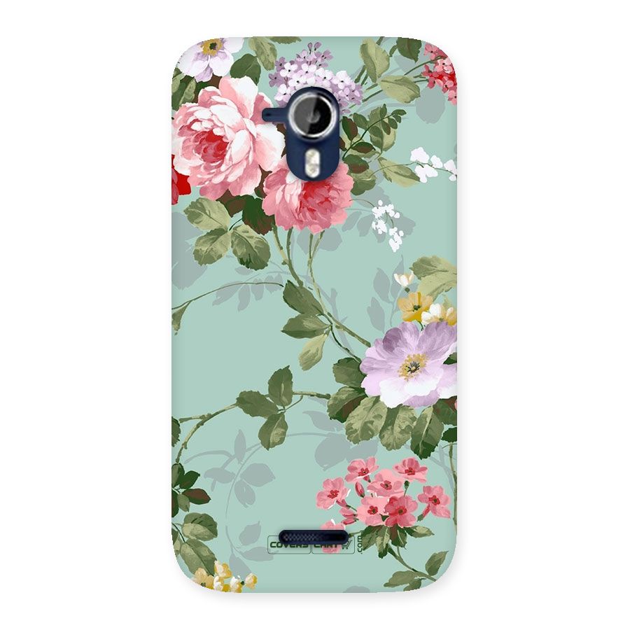 Desinger Floral Back Case for Micromax Canvas Magnus A117