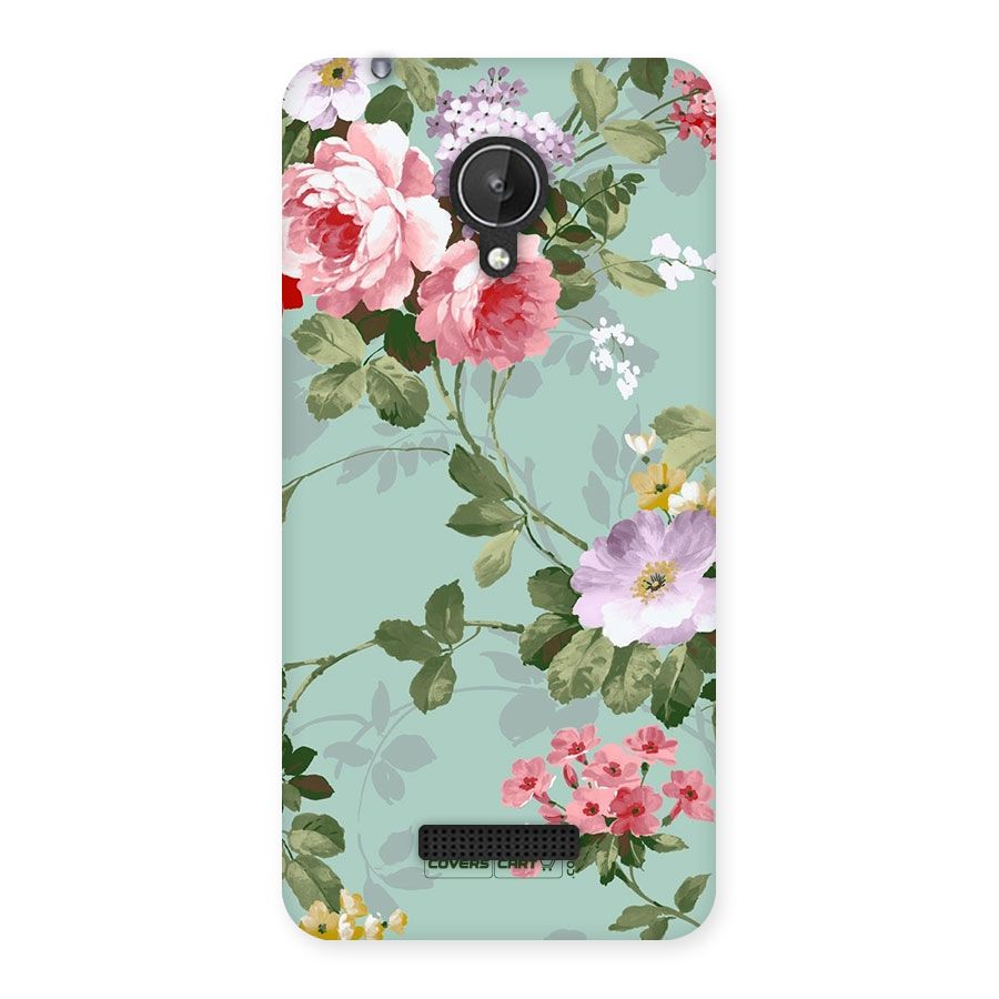 Desinger Floral Back Case for Micromax Canvas Spark Q380