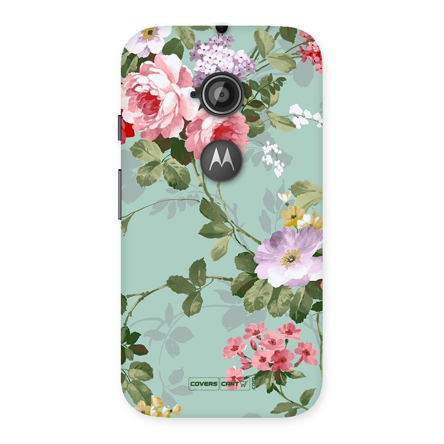 Desinger Floral Back Case for Moto E 2nd Gen