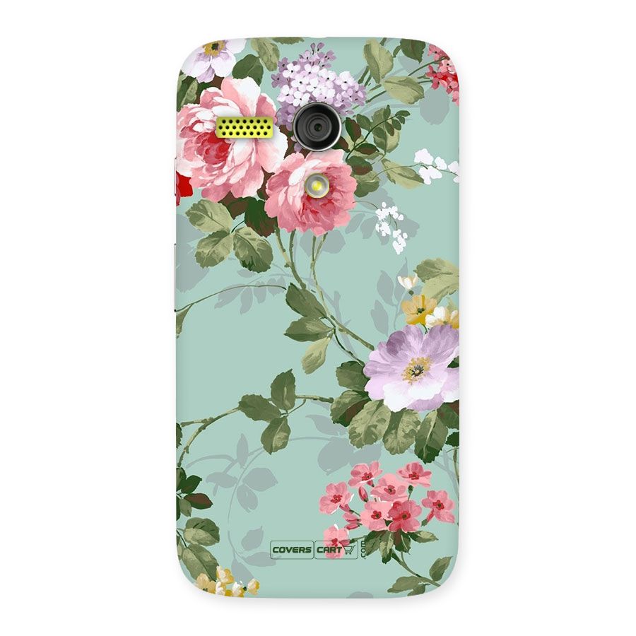 Desinger Floral Back Case for Moto G