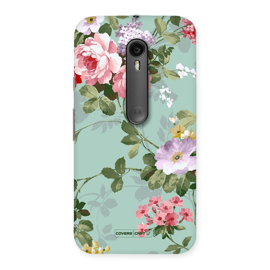 Desinger Floral Back Case for Moto G3