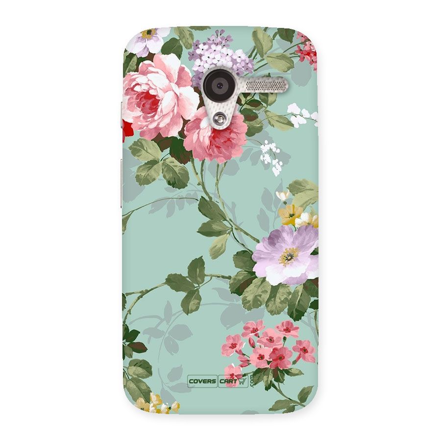 Desinger Floral Back Case for Moto X
